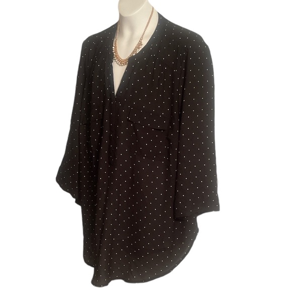 Harper Georgette Pullover 3/4 Sleeve Blouse - Picture 4 of 10